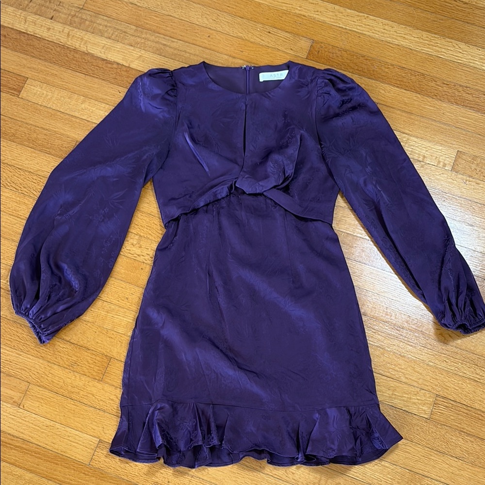 Astr Deep Purple Dress